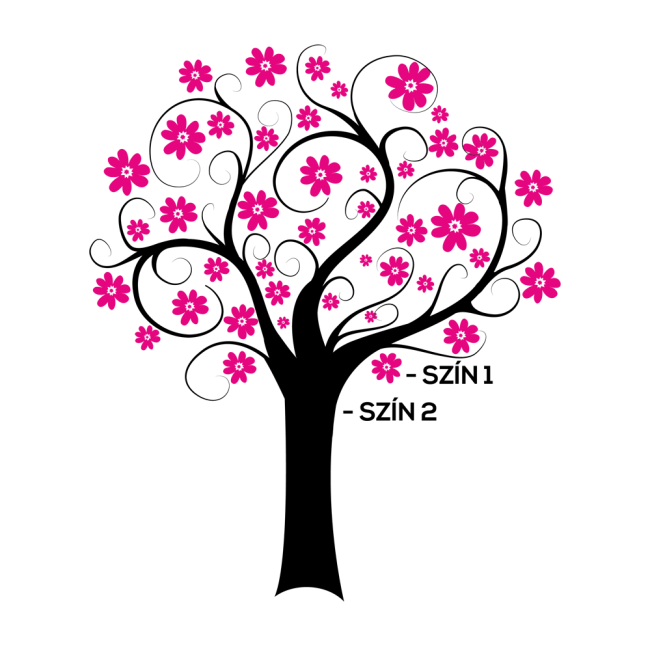 Kreatív fa (multicolor) - Falmatrica / Faltetoválás