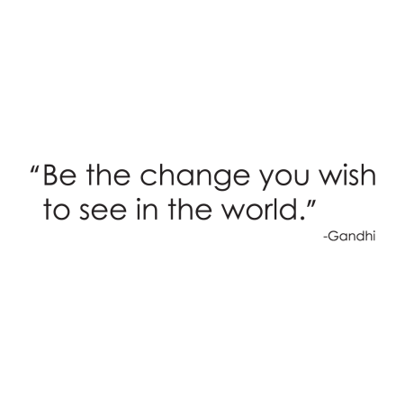 Be the change - Falmatrica / Faltetoválás