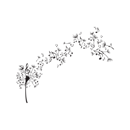 Zenélő pitypang - Falmatrica / Faltetoválás