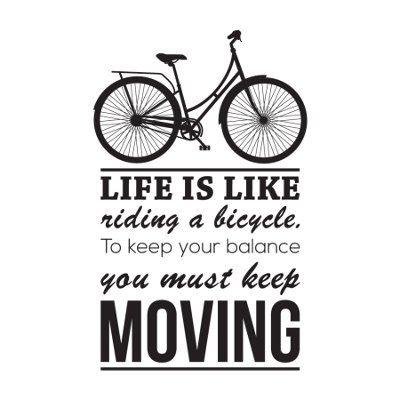 Life Is Like Riding a Bicycle - Falmatrica / Faltetoválás