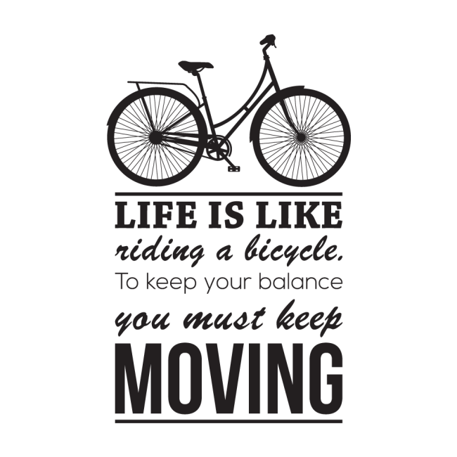 Life Is Like Riding a Bicycle - Falmatrica / Faltetoválás