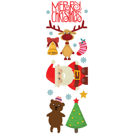 A Mikulás és Rudolf - Karácsonyi matrica csomag