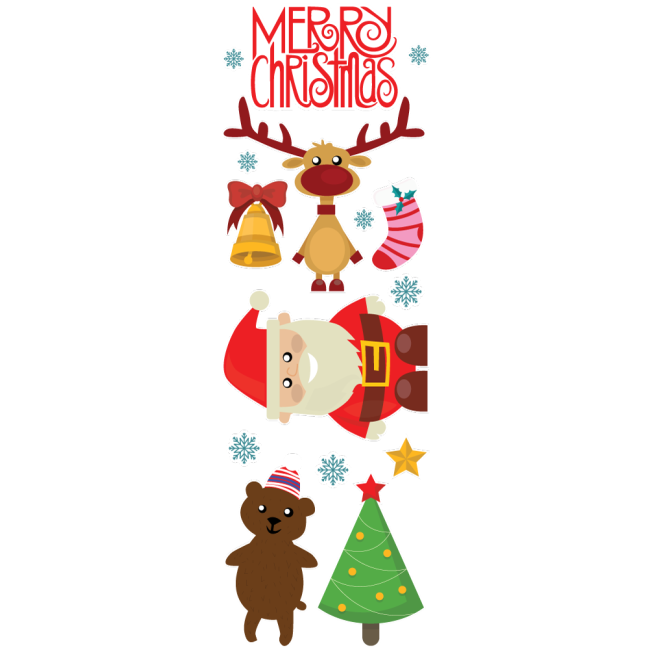 A Mikulás és Rudolf - Karácsonyi matrica csomag