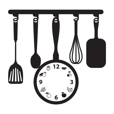 Konyhatündér + Falióra  - Falmatrica / Faltetoválás