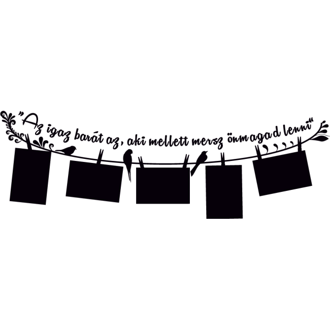 Képkeretes falmatrica - igaz barát