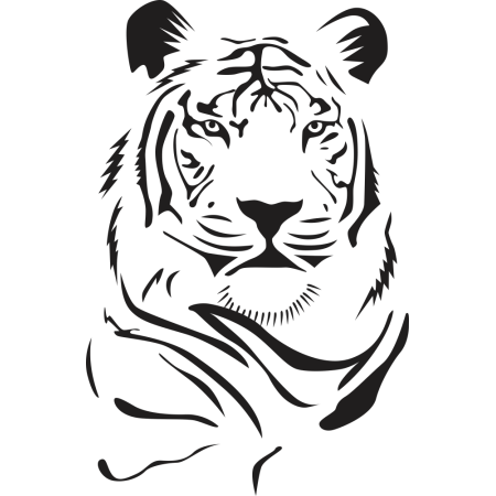 Tigris portré - Falmatrica / Faltetoválás
