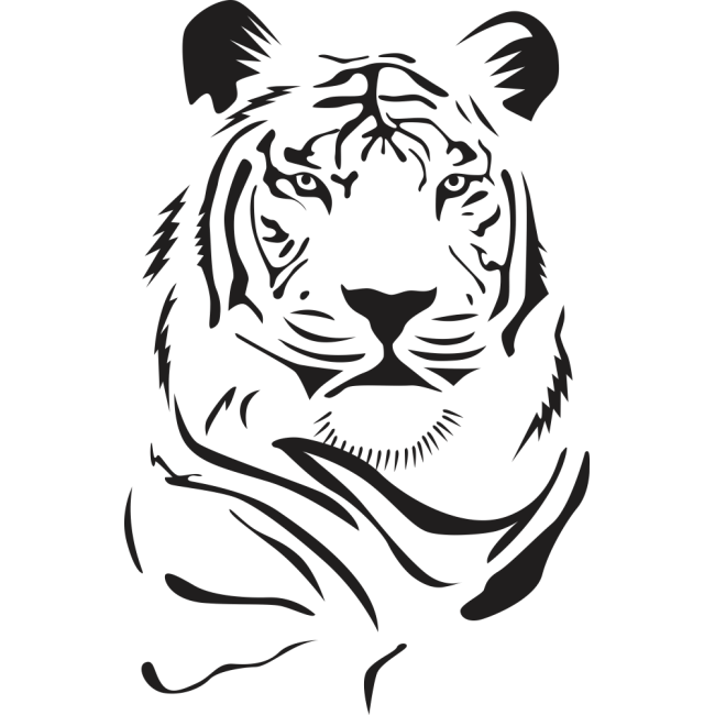 Tigris portré - Falmatrica / Faltetoválás