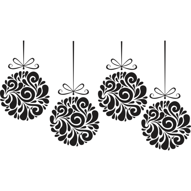 Karácsonyi gömbök - Falmatrica / Faltetoválás -