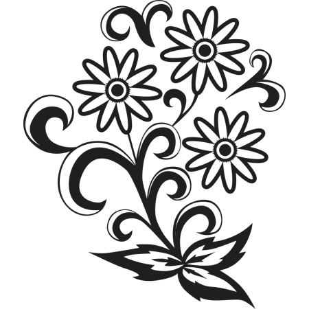 Hegyes virágok - Falmatrica / Faltetoválás