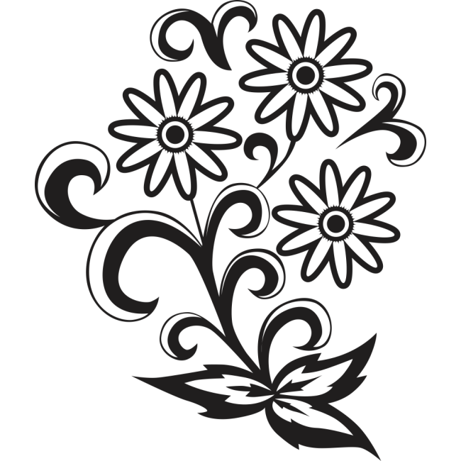 Hegyes virágok - Falmatrica / Faltetoválás