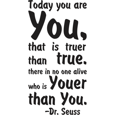 Today you are you - Falmatrica / Faltetoválás