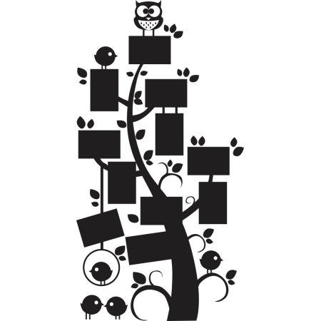 Madárkás emlékfa - Falmatrica / Faltetoválás