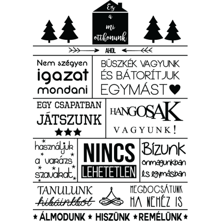 Ez a mi otthonunk - Falmatrica / Faltetoválás -