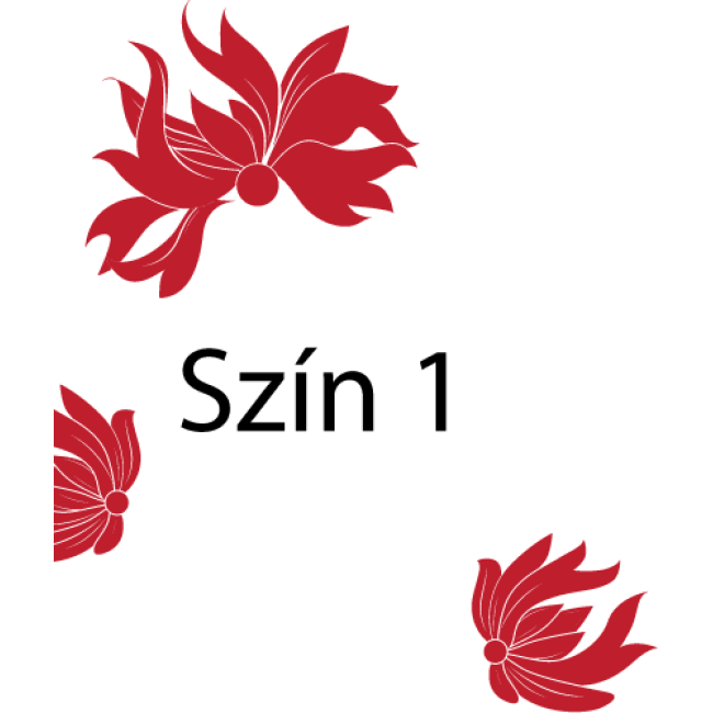 Virág szimbólum - MultiColor - Falmatrica / Faltetoválás