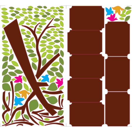 A család kis fája - Színes matrica csomag