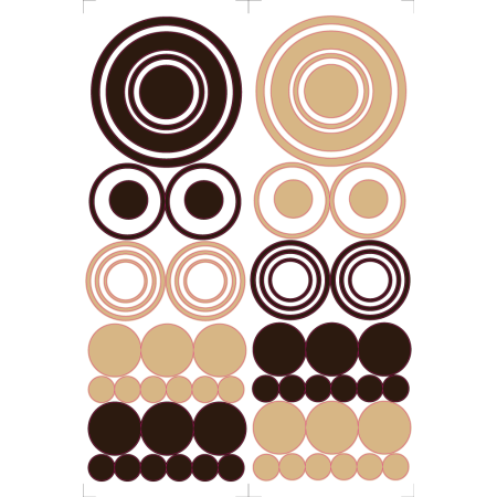 Buborékok - Színes matrica csomag