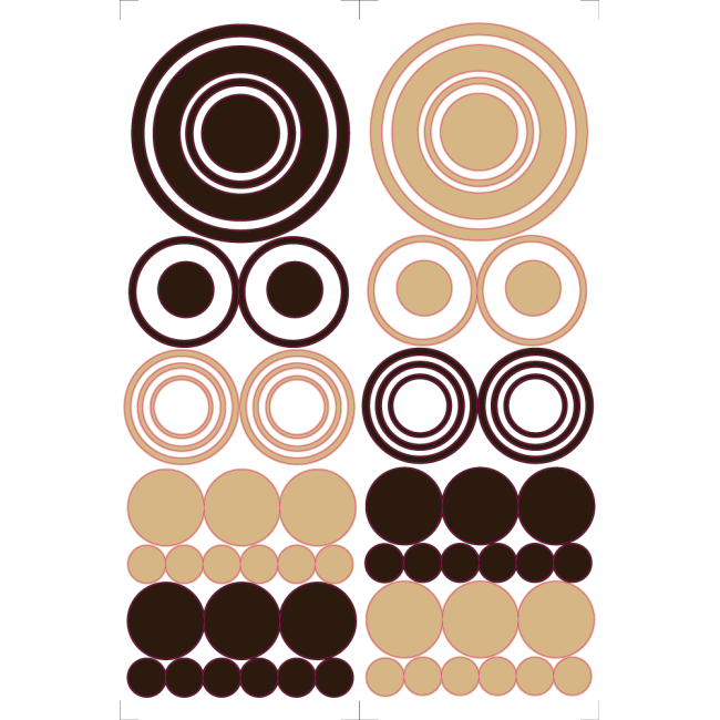 Buborékok - Színes matrica csomag
