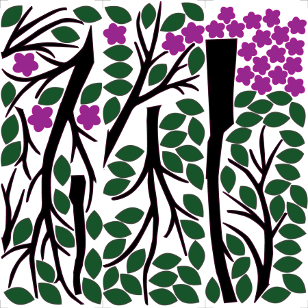 Törpe fa - Színes matrica csomag