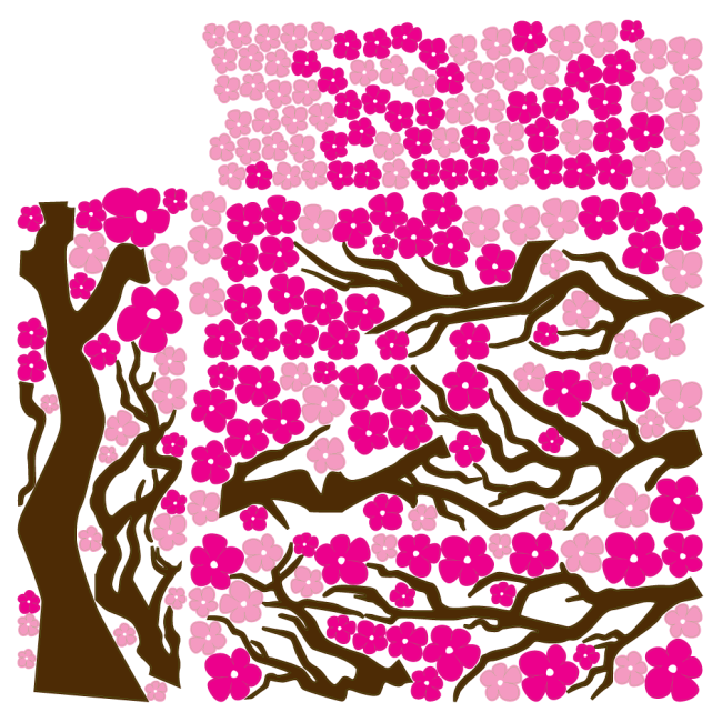 A cseresznyefa virága - Színes matrica csomag