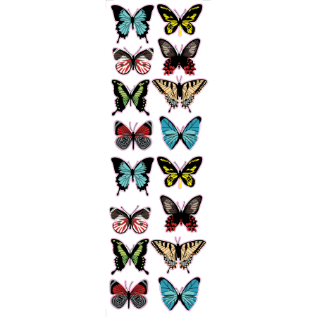 A tavasz pillangói - Színes matrica csomag