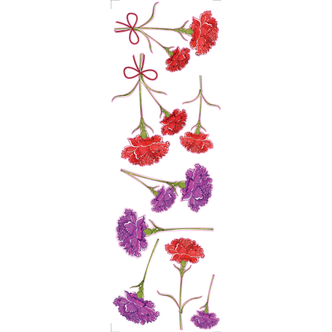 Szegfük - Színes matrica csomag