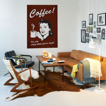 Kávézó hölgy - Nyomtatott Poszter