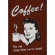 Kávézó hölgy - Nyomtatott Poszter