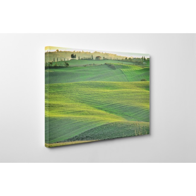 Hullámos mező a távolban