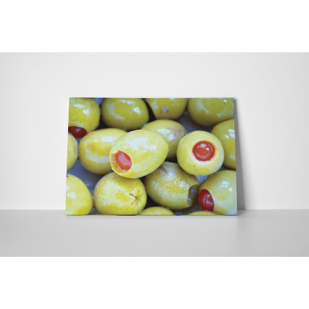 Olivabogyók zölden