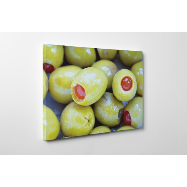 Olivabogyók zölden