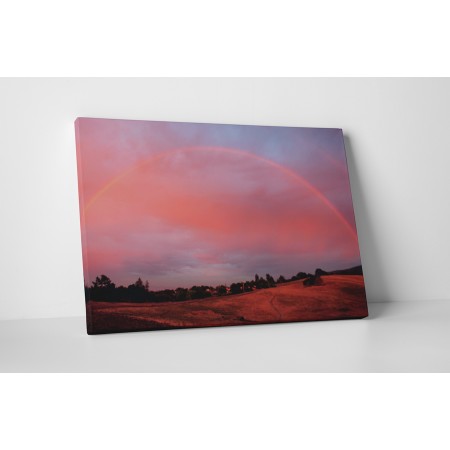 Szivárvány a naplementében