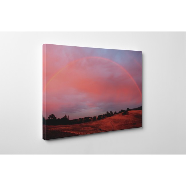 Szivárvány a naplementében