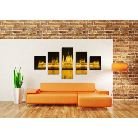 Többrészes vászonkép - Budapesti Parlament