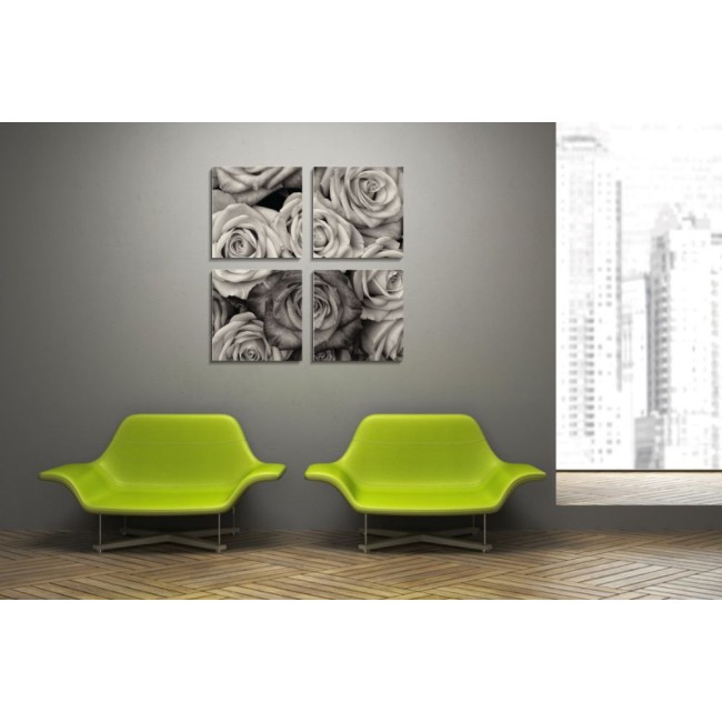 Többrészes vászonkép - Rózsák