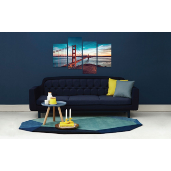 Többrészes vászonkép - A csodálatos Golden Gate híd