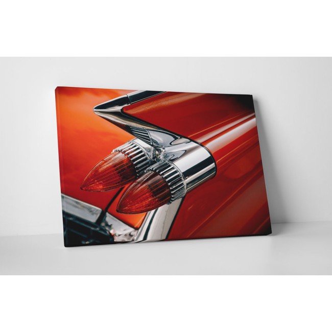 Piros retró autó stoplámpa