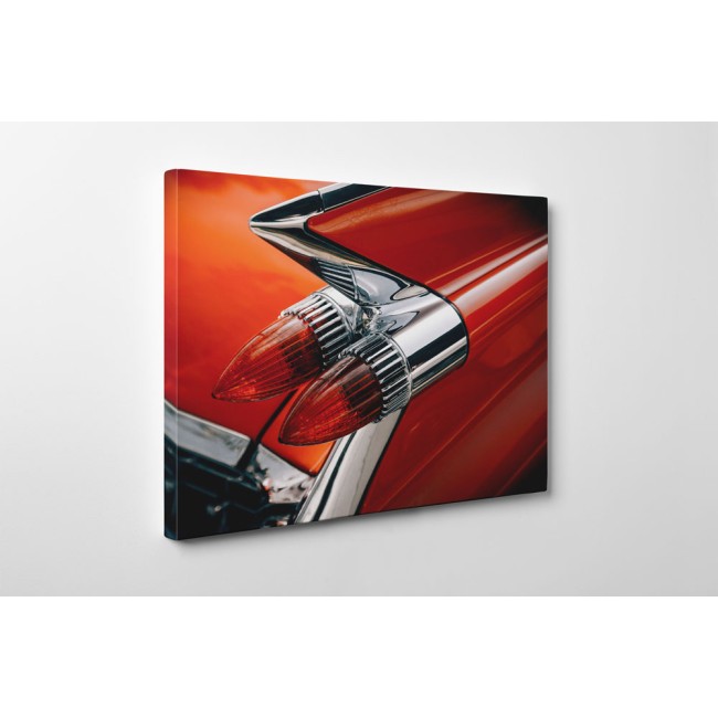 Piros retró autó stoplámpa