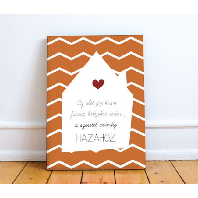 A szeretet hazahoz - 45x60 cm - Vászonkép