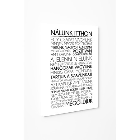 Nálunk itthon - 50x75 cm - Vászonkép
