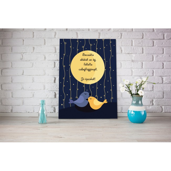 Jó éjszakát - 45x60 cm - Vászonkép