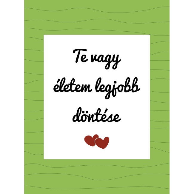 Te vagy - 30x40 cm - Vászonkép