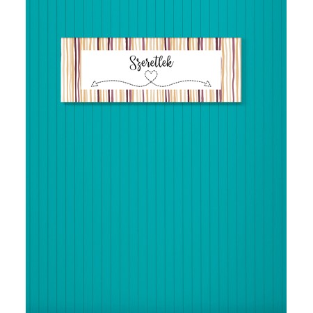 Szeretlek - 25x70 cm - Vászonkép