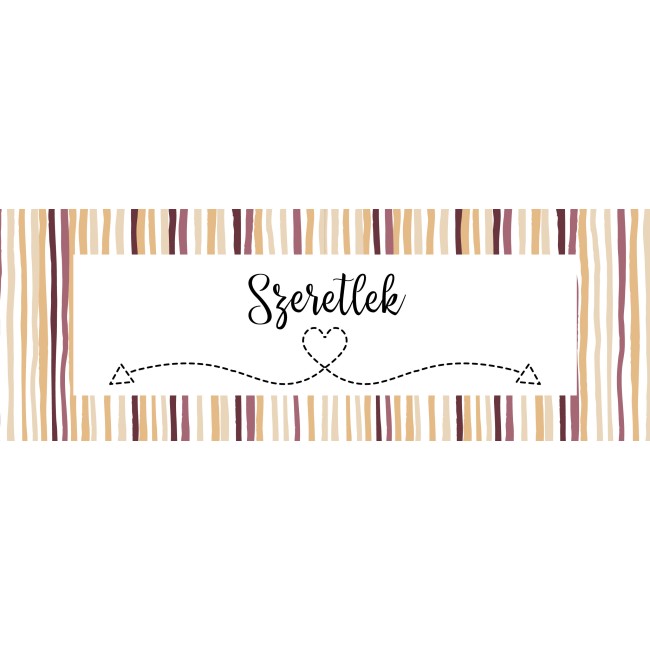 Szeretlek - 25x70 cm - Vászonkép