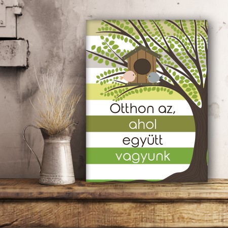 Ahol együtt vagyunk - 45x60 cm - Vászonkép