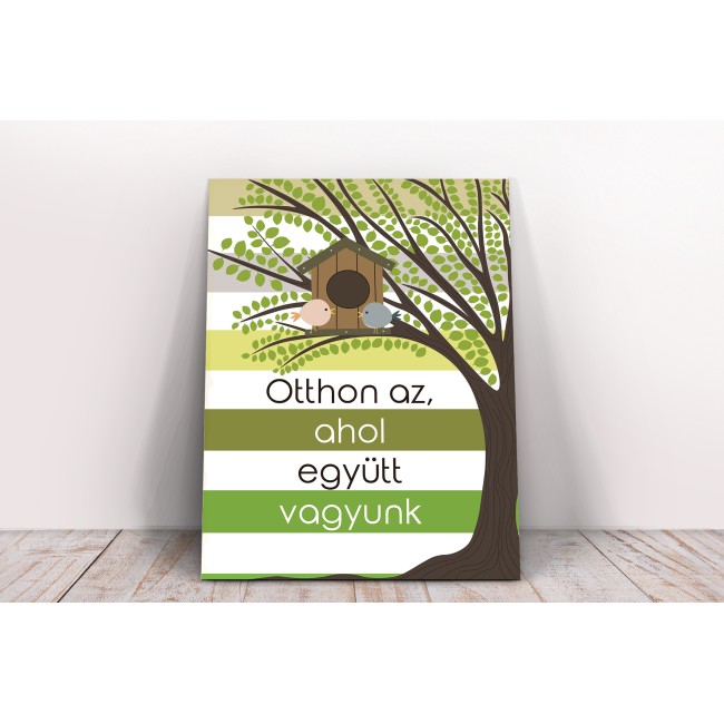 Ahol együtt vagyunk - 45x60 cm - Vászonkép