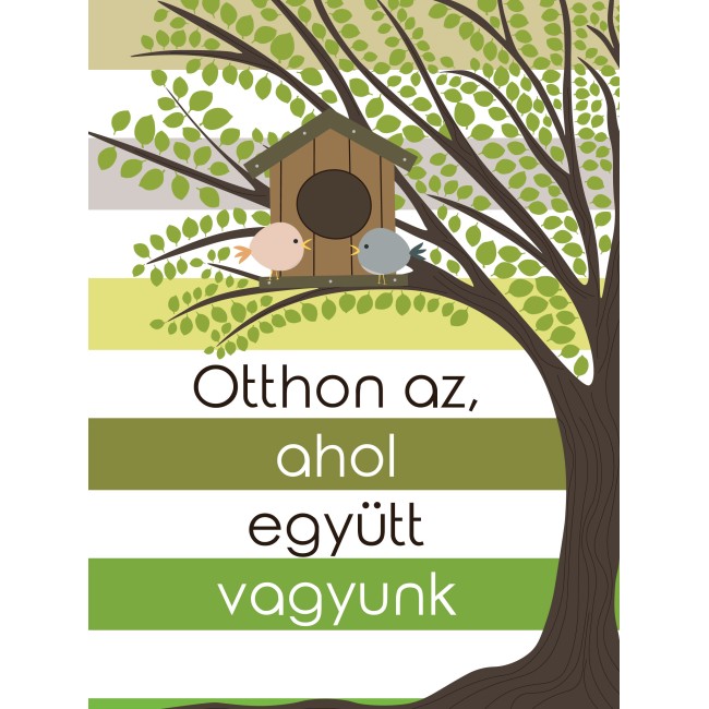 Ahol együtt vagyunk - 45x60 cm - Vászonkép