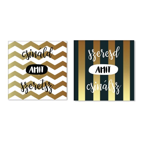 Csináld amit szeretsz - 2 részes vászonkép - 30x30 cmx2