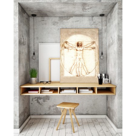 Vitruvián ember - 50x70 - Vászonkép