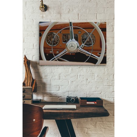 Klasszikus Mercedes volán