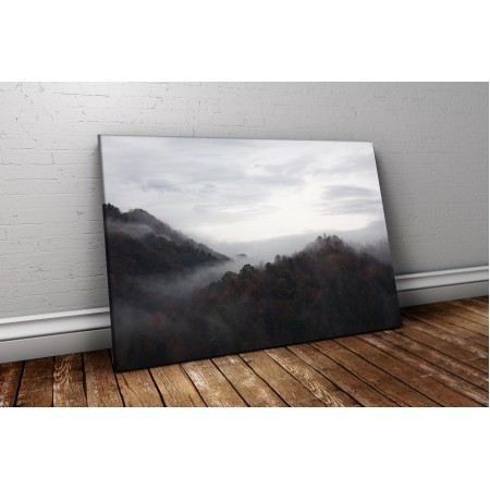 Hajnali erdő - 75x50 - Vászonkép